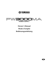 Yamaha PW3000MA Kullanım kılavuzu