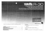 Yamaha R-30 El kitabı