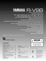 Yamaha R-V98 Kullanım kılavuzu