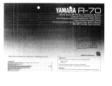 Yamaha R-70 El kitabı