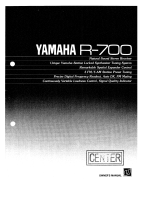 Yamaha R-700 El kitabı