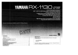 Yamaha RX-1130 El kitabı