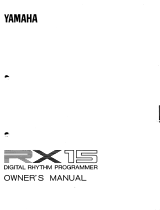Yamaha RX-15 El kitabı