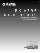 Yamaha RX-V395RDS Kullanım kılavuzu