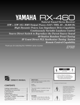 Yamaha RX-460 Kullanım kılavuzu