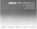 Yamaha RX-500 Kullanım kılavuzu