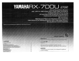 Yamaha RX-700U El kitabı