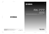 Yamaha RX-777 Kullanım kılavuzu