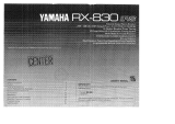 Yamaha RX-830 El kitabı