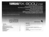 Yamaha RX-900U El kitabı
