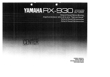 Yamaha RX-930 El kitabı
