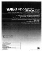 Yamaha RX-950 El kitabı