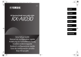 Yamaha RX-A1030 Kullanici rehberi