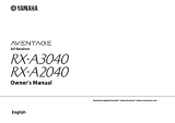 Yamaha Aventage RX-A3040 El kitabı