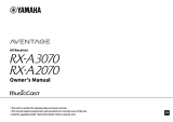 Yamaha RX-A2070 Kullanım kılavuzu