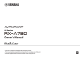 Yamaha RX-A780 El kitabı