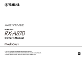 Yamaha RX-A870 El kitabı