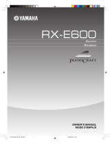 Yamaha RX-E600 El kitabı
