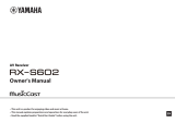 Yamaha RX-S602 El kitabı
