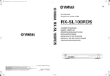 Yamaha RX-SL100 El kitabı