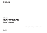 Yamaha RX-V1075 El kitabı