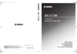 Yamaha RX-V2700 El kitabı