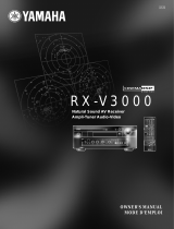 Yamaha RX-V3000GL Kullanım kılavuzu