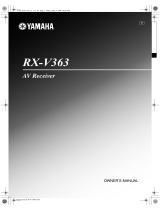 Yamaha RX-V363 - AV Receiver El kitabı
