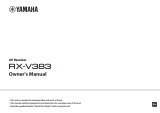 Yamaha RX-V383 El kitabı