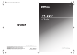 Yamaha RX-V457 El kitabı