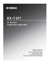 Yamaha RX-V457 El kitabı