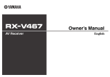 Yamaha RX-V467 El kitabı