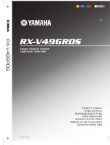 Yamaha RX-V496RDS Kullanım kılavuzu