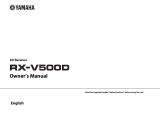 Yamaha RX-V500D El kitabı