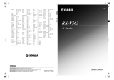 Yamaha RX-V563 - AV Receiver Kullanım kılavuzu