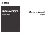 Yamaha RX-V567 El kitabı