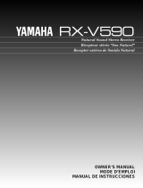 Yamaha RX-V590 - AV Receiver - Dark Kullanım kılavuzu