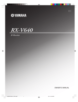 Yamaha RX-V640 El kitabı