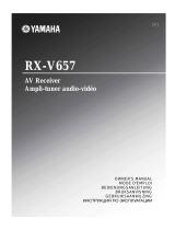 Yamaha RX-V657 El kitabı