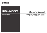 Yamaha RX-V667 El kitabı