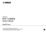 Yamaha RX-V683 El kitabı