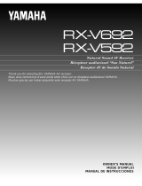 Yamaha RX-V692 El kitabı