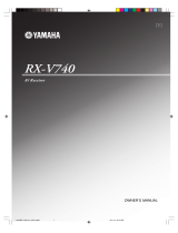Yamaha RX-V740RDS Kullanım kılavuzu