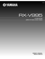 Yamaha RX-V995 Kullanım kılavuzu