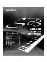 Yamaha S03 Veri Sayfası