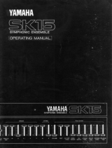 Yamaha SK15 El kitabı