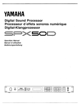 Yamaha SPX50D El kitabı