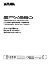 Yamaha SPX990 El kitabı