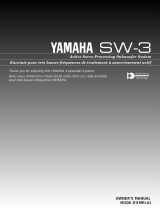 Yamaha SW-3 Kullanım kılavuzu