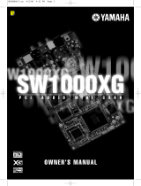 Yamaha SW1000XG El kitabı
